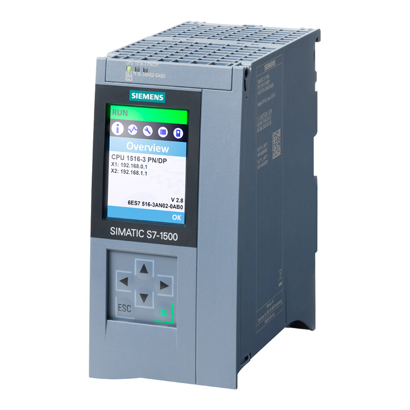 Siemens 6ES7516-3AN02-0AB0 S7-1500 CPU 1516-3 PN/DP PLC Module