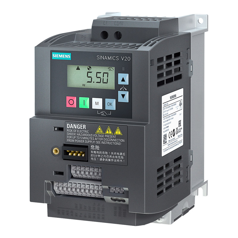 Siemens 6SL3210-5BB21-1UV1 SINAMICS V20 Frequency Converter